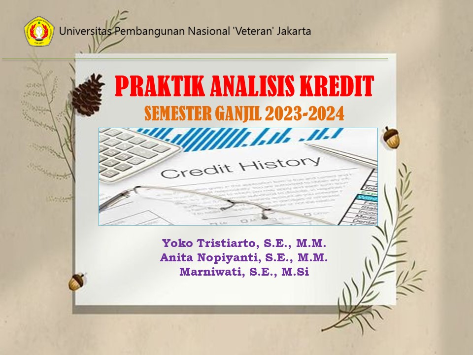2023-2024 Ganjil | Praktik Analisis Kredit
