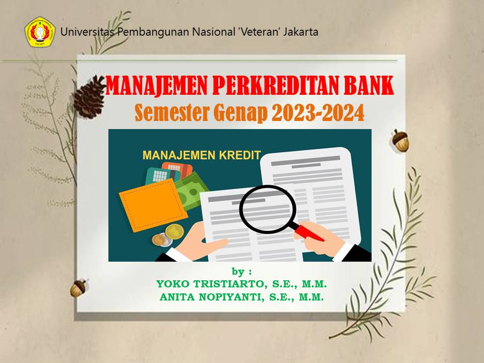 2023-2024 Genap | Manajemen Perkreditan Bank