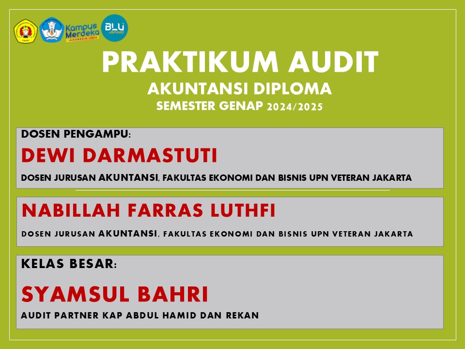 2024 Genap | Praktikum Auditing